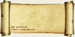 Damjana Brzaković vizit kartica